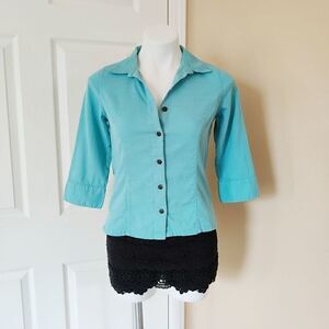 Royal Robbins cool mesh button front shirt sz XS